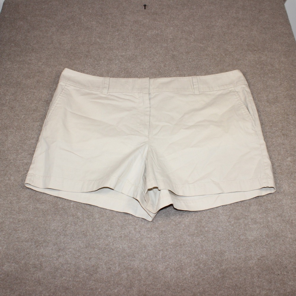 Loft Outlet Womens Size 16 Beige Khaki Chino Shorts Cotton Blend Casual Summer